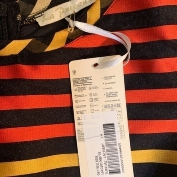 Colorful Striped Dress Fit & Flair - NWT - Picture 5 of 7